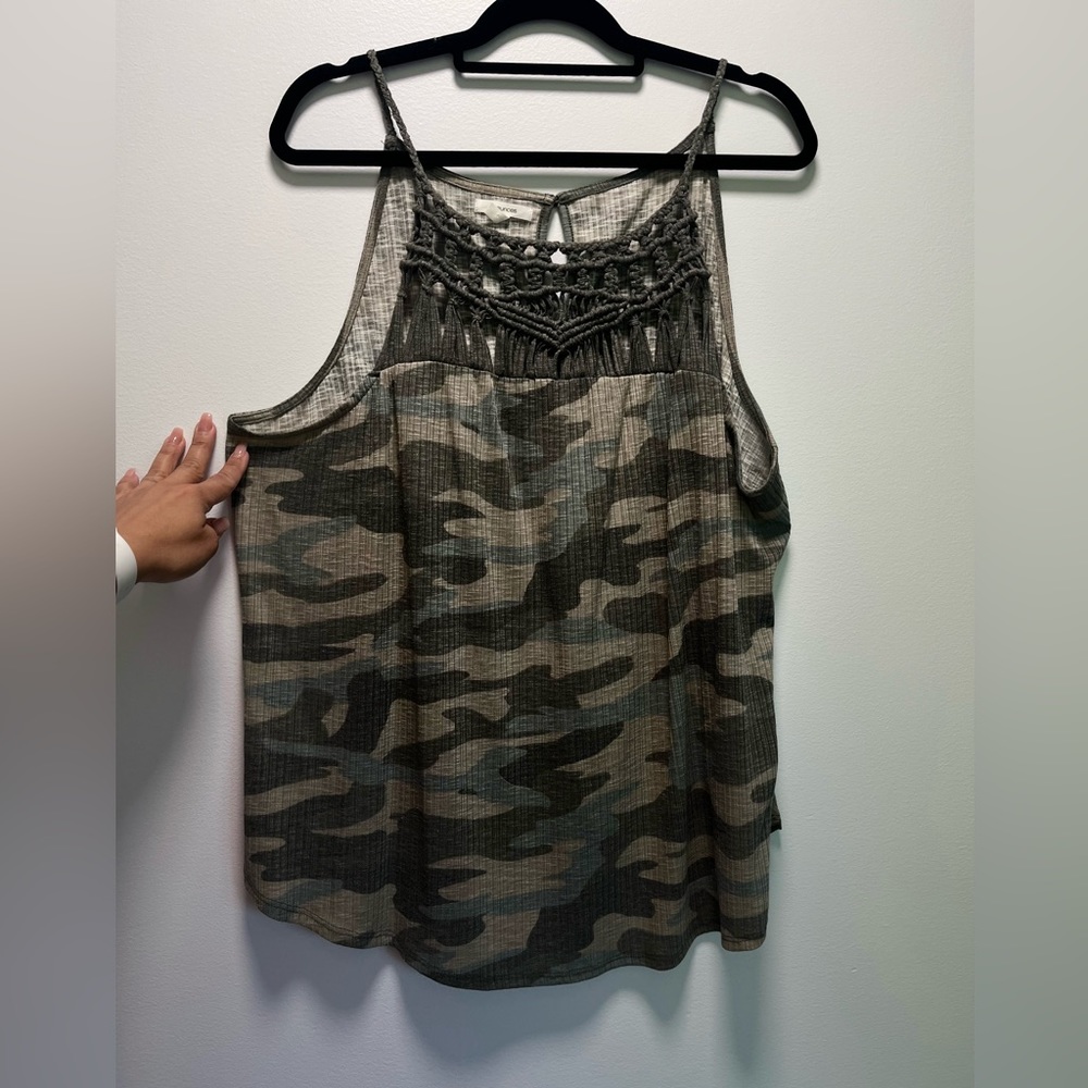 Camouflage tank
